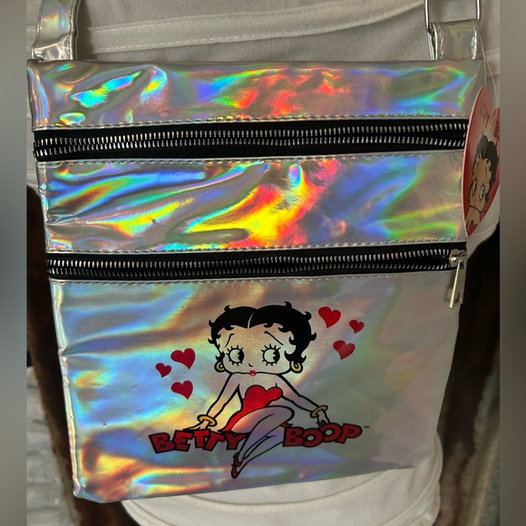 NWT-Betty Boop Homographic Crossbody Bag. - Picture 2 of 7